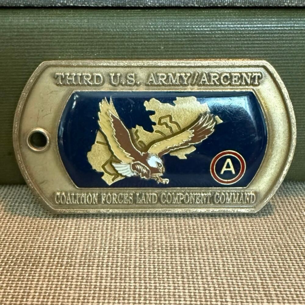 CFLCC ARCENT Military Dog Tag • OIF Commemorative